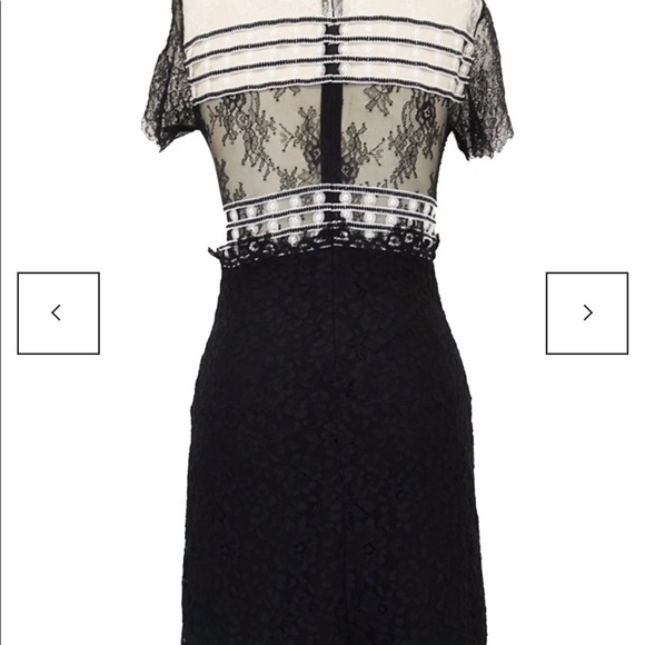 Sandro black and white lace dress in size 1 US 2) - Picture 2 of 3
